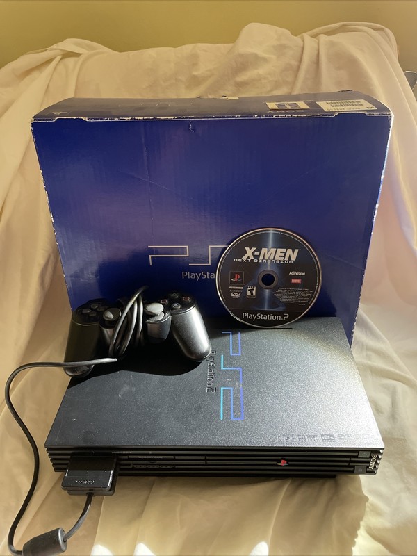Sony PlayStation 2 FAT console With Box, Memory Card And Xmen The Next Dimension