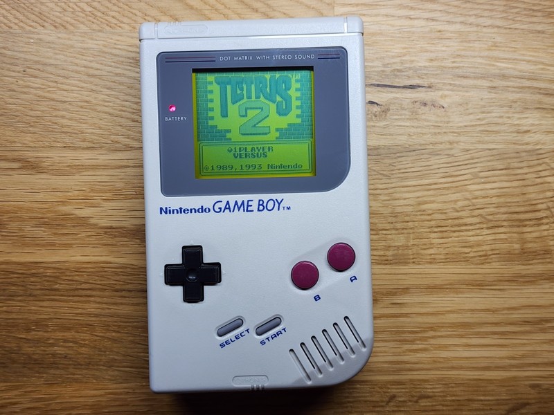 Nintendo Game Boy DMG Handheld Authentic RESTORED + Glass Screen & Tetris 2! gallery