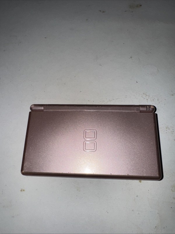 Nintendo DS Lite Rose Gold Handheld Console W Stylus TESTED WORKING View Pics