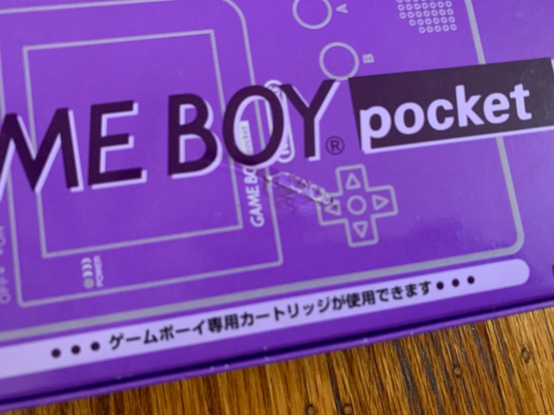 Nintendo Game Boy Pocket clear purple console system in box IPS backlit screen gallery