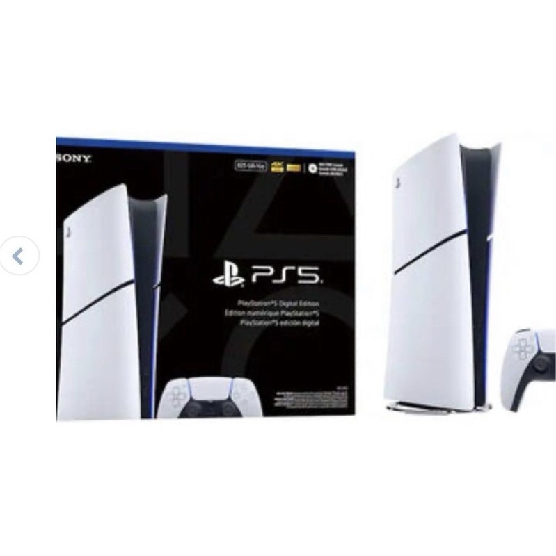 Sony PlayStation 5 Digital Edition Console w/ DualSense Controller White/Black
