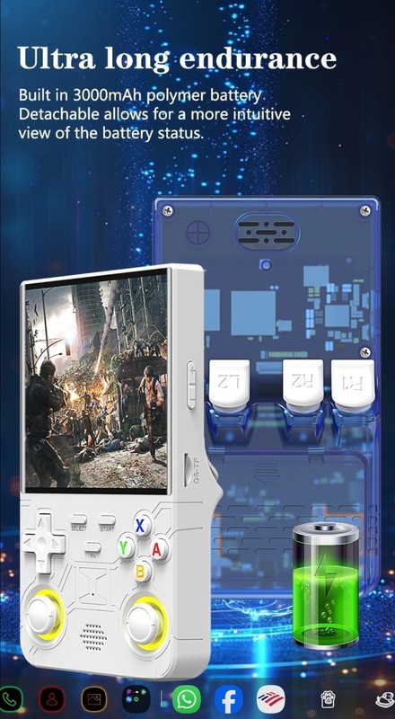 R36 Ultra Retro Handheld Game Console 4 Inch Open-Source Linux System 64GB-128GB gallery