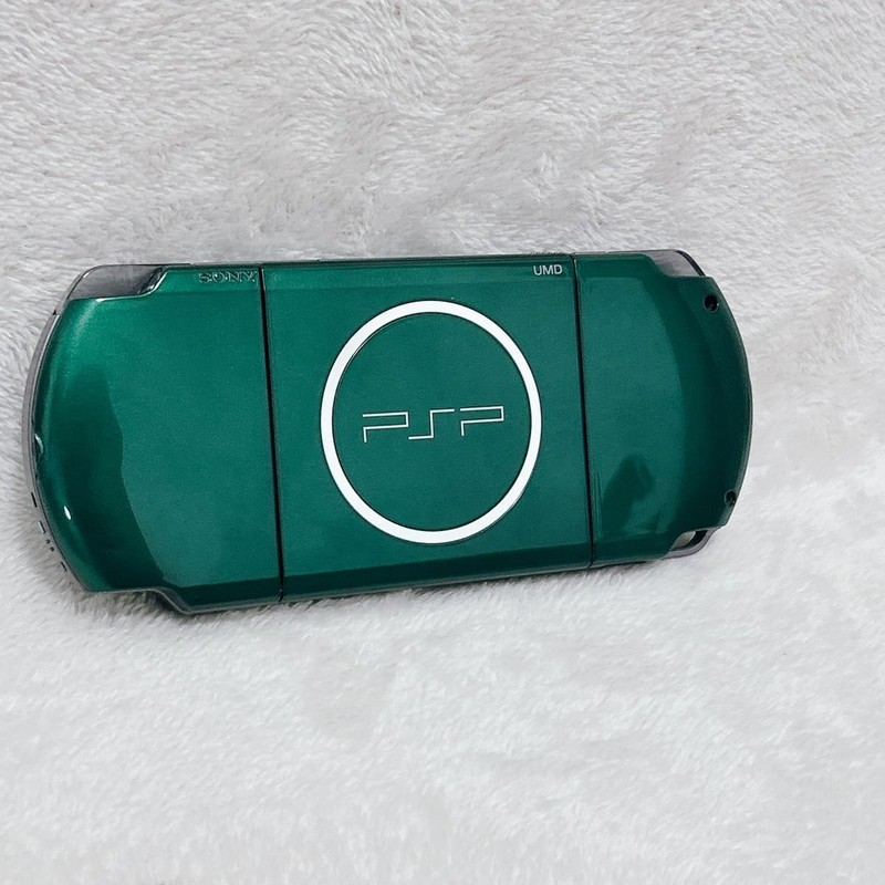 Near Mint Sony PSP-3000 Console Green Rare Color Region free Tested gallery