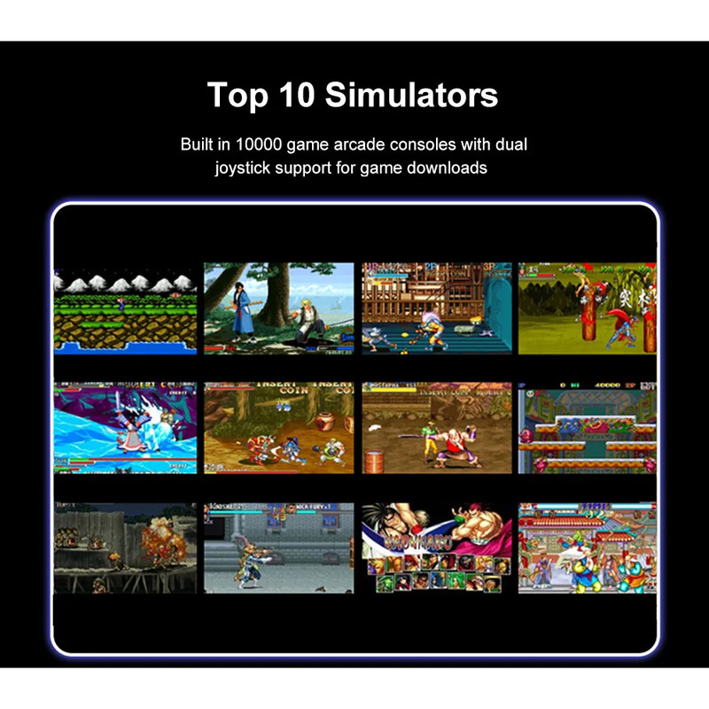 8 in 1 Handheld Game 7 Inch HD Screen Classic Game Retro Console 10000+ Games gallery