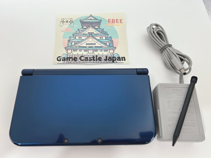 [A-rank] New Nintendo 3DS LL console Metallic Blue with Charger/Stylus