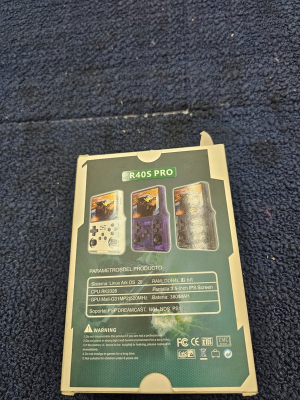 Palm Games R40S PRO Handheld Game Console, Purple, RK3326 CPU gallery