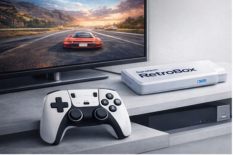 Sorotech RetroBox M15 4K Gaming Console Plug & Play, HDMI, Wireless Controllers gallery