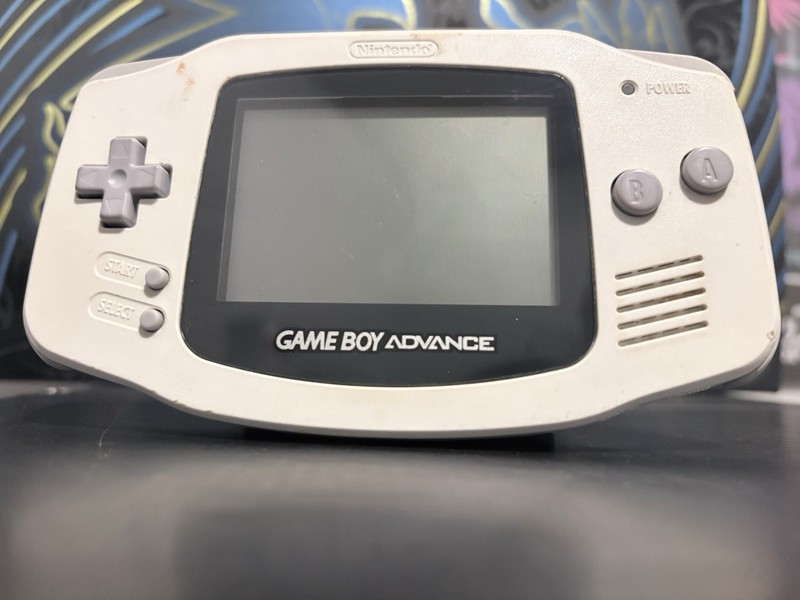 Nintendo Gameboy Advance White Handheld System AGB-001 with Super Mario Bros