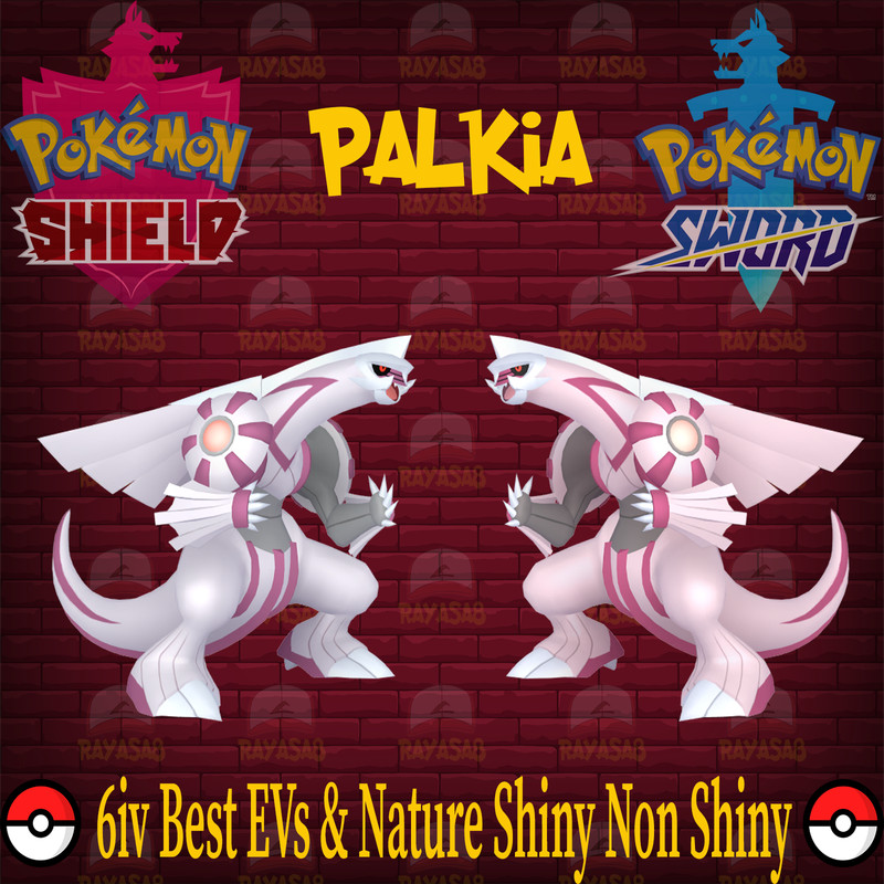 Palkia Legendary Shiny non shiny Best Stats Pokemon Sword and Shield Home🌟