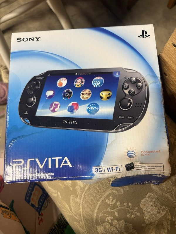 Sony PlayStation Vita PS Vita 3G/Wi-Fi Black Handheld Console Internet Browsing