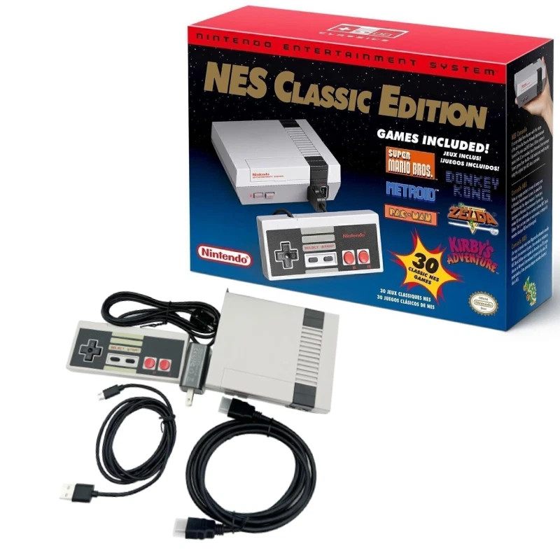 For Nintendo NES Classic Edition Mini 30 Games Brand New W/Controllers gallery