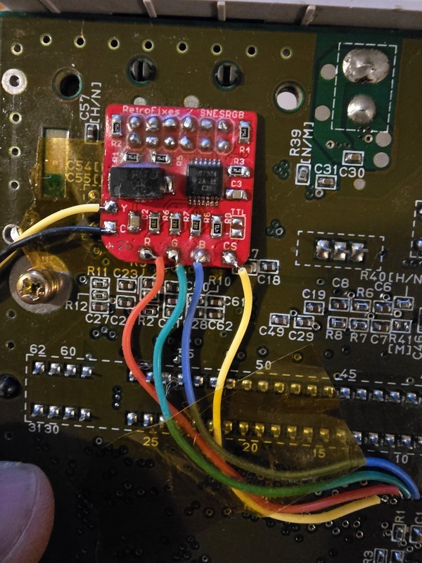 Super Nintendo Junior Console RGB And Capacitor Replaced gallery