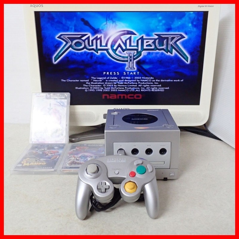 GameCube Silver + Soul Calibur II and 3 other softwares, collectively, Nintendo