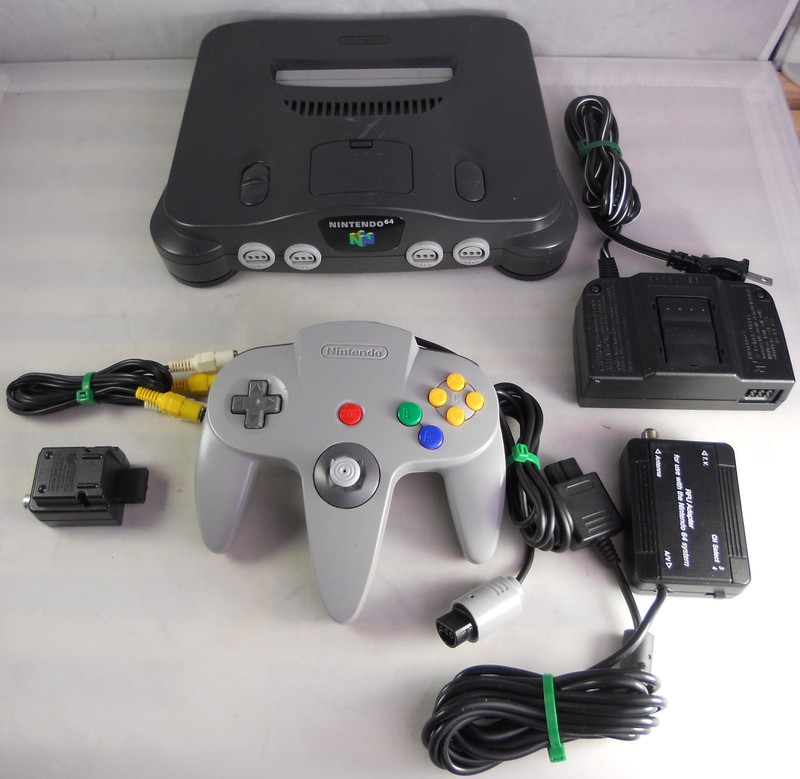 1996 Nintendo 64 Launch Edition Console Game Control Deck Complete in Box CIB gallery