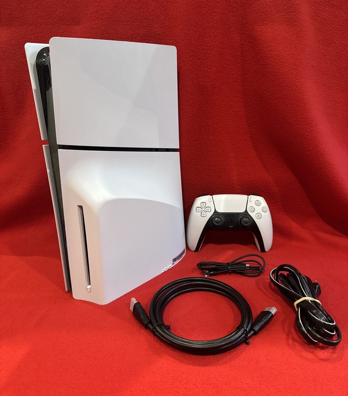 Sony PlayStation 5 Slim Disc PS5 1TB 8K Console Bundle DualSense Controller Game