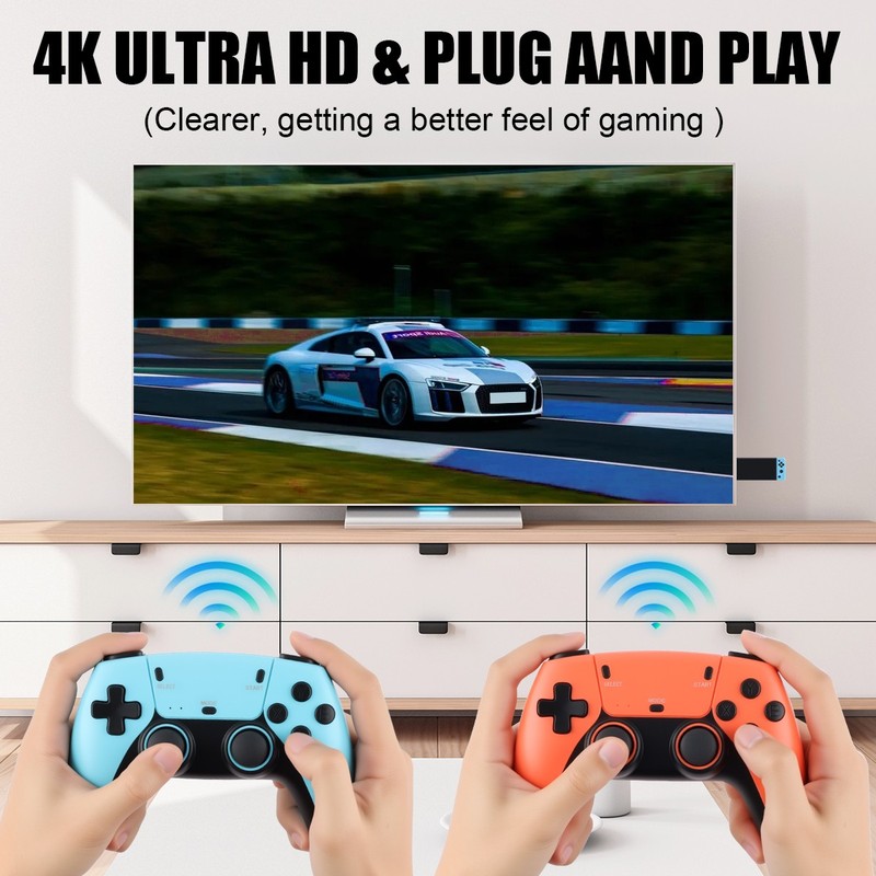 Retro Game Console 4K HDMI Output Plug and Play 35000+ Game Gamepad Controllers gallery