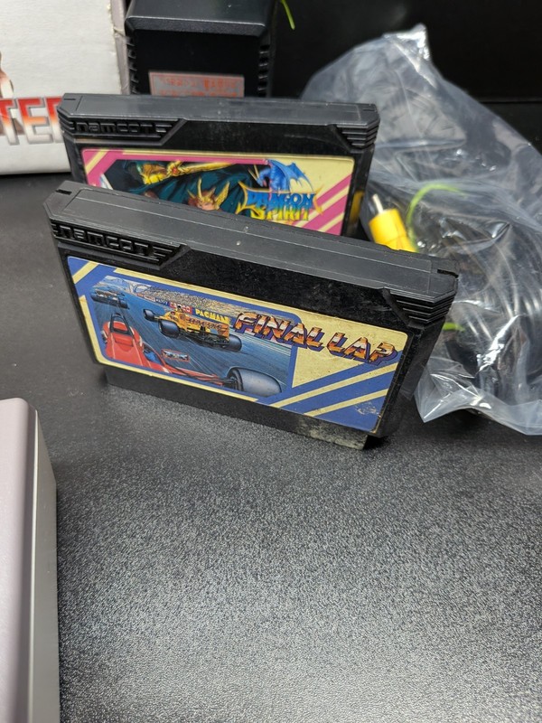 AV FAMICOM CONSOLE With Box Games & 2 Controllers US Seller Tested Works Well gallery