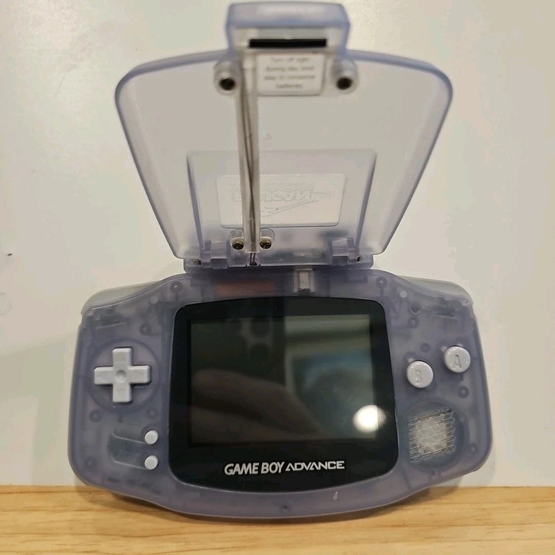 Nintendo Game Boy Advance Glacier Blue AGB-001 Pelican Light Shield Handheld gallery