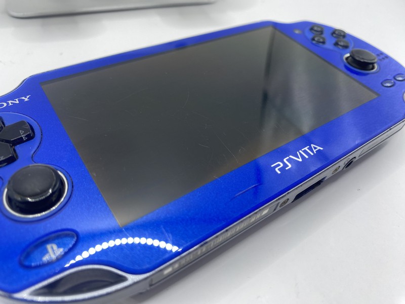 Scratches PS Vita Sapphire Blue PCH 1000 ZA04 Console only gallery