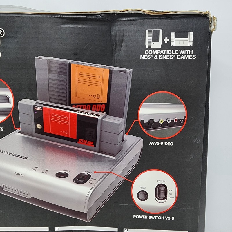 Retro-Bit Retro Duo 8-Bit & 16-Bit Dual Retro Video Game System V3.0 gallery