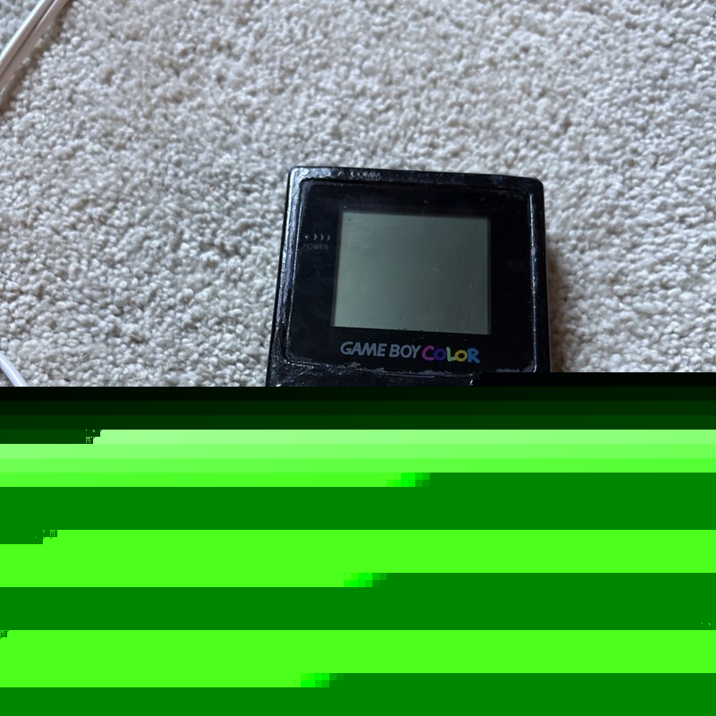 Nintendo Game Boy Color PURPLE(painted Black)WORKING