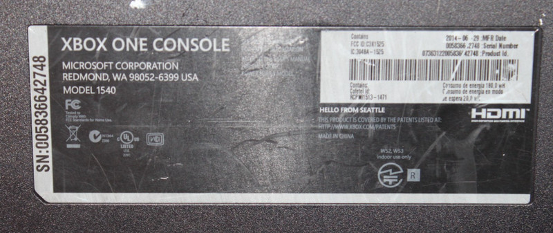 Microsoft Xbox One 500GB Console Only ~ Model 1540 ~ Tested & Working AO4067532 gallery