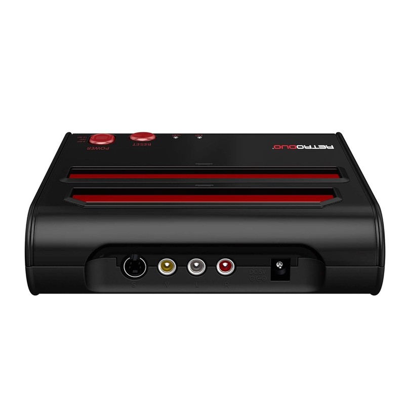 Retro Duo Console SNES & NES Dual 2in1 System -Red/Black -2 Controllers "New" gallery