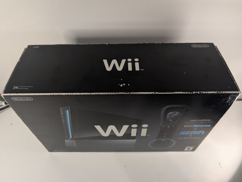 Nintendo Wii Console System, Black, Open Box, No Games Or Instruction RVLSKRP2 gallery
