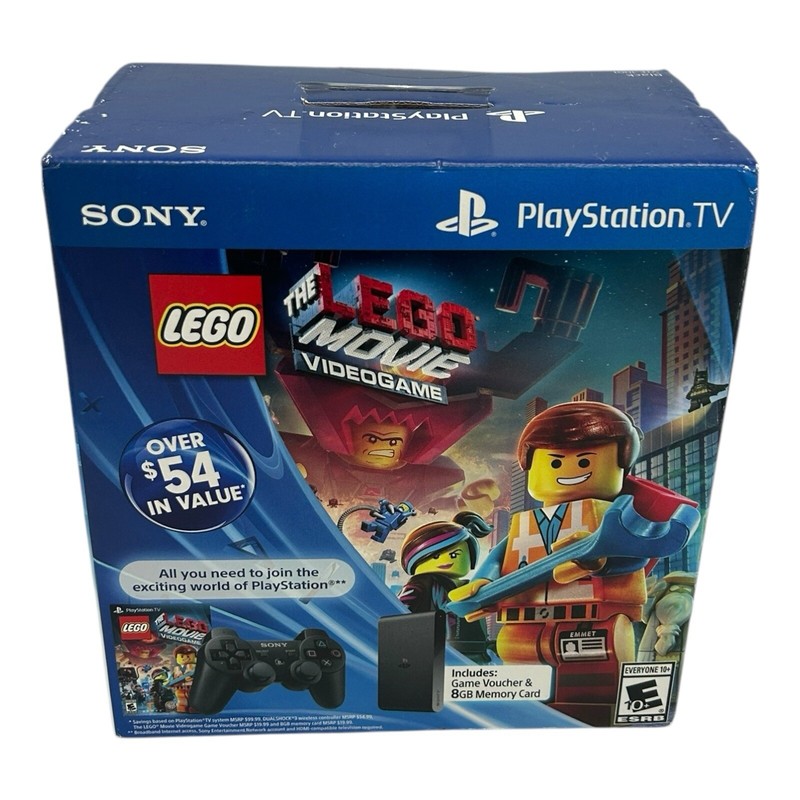 Sony PlayStation TV Launch Edition Black Console Lego Movie Brand New Sealed