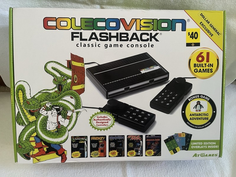 ColecoVision Flashback Classic Game Console w/ 61 Built In Games Good Condition