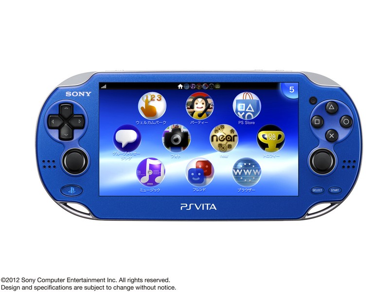 USED PS Playstation vita Wi-Fi model SAPPHIRE BLUE PCH-1000 ZA04 only console