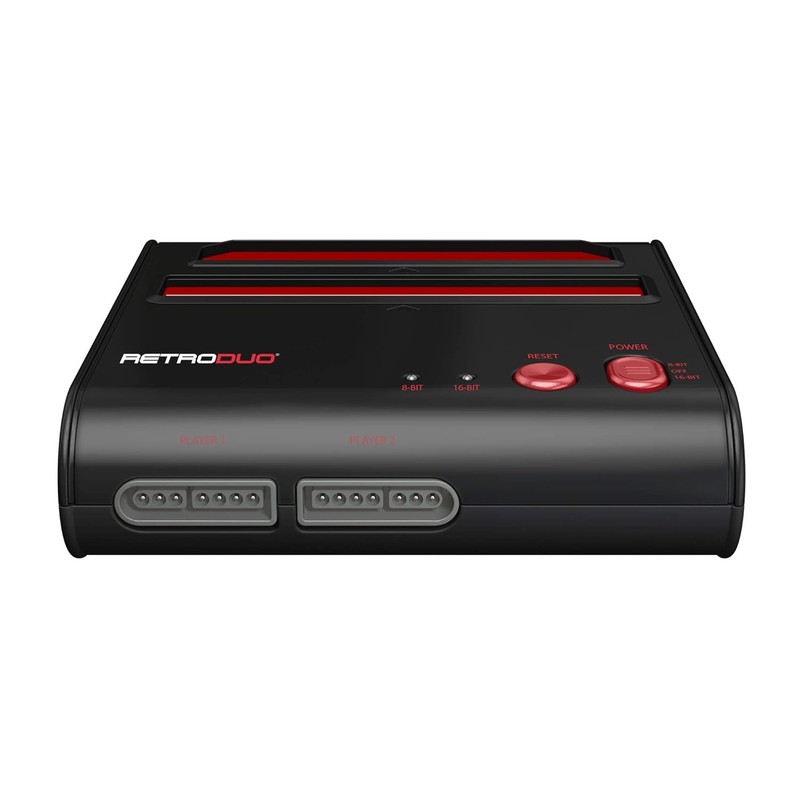 Retro-Bit RetroDuo Dual 2-in-1 Retro Console for SNES & NES Games - Red/Black gallery