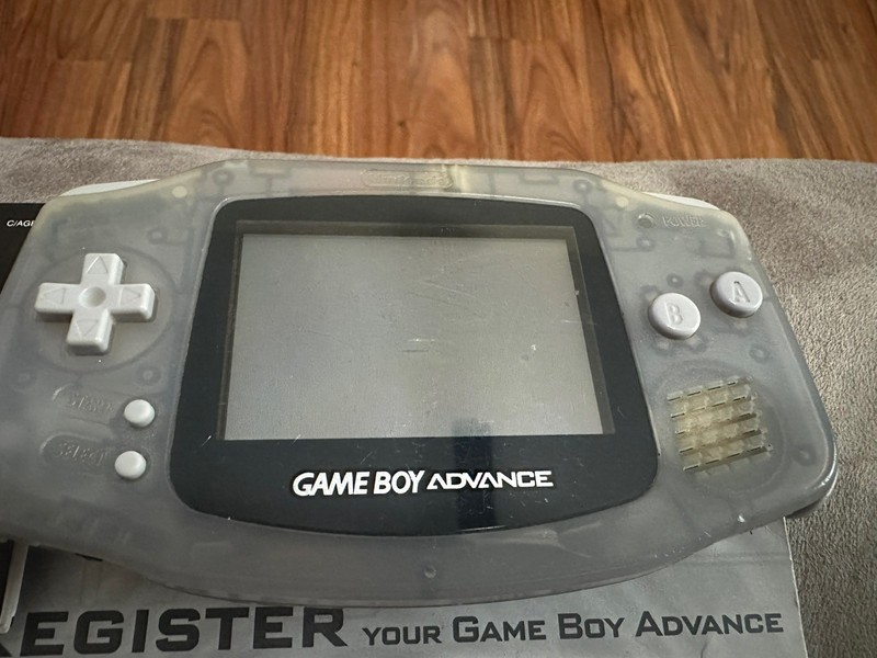 Nintendo Game Boy Advance AGB-001- Clear Glacier- Tested! gallery
