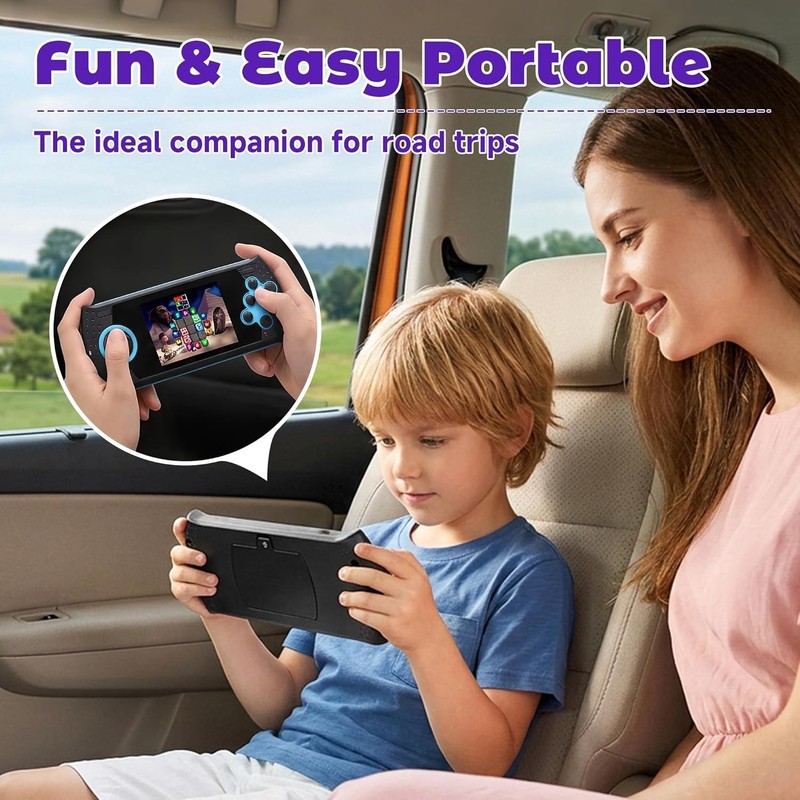USB Rechargeable 16-Bit Handheld Gaming Device - 230 Retro Games Included gallery
