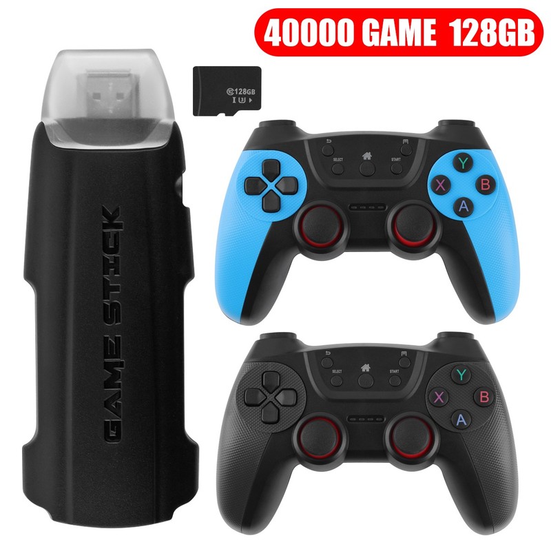 Video Game Console Retro 40000+ Games TV Stick 4K HDMI &2 Wireless Controller
