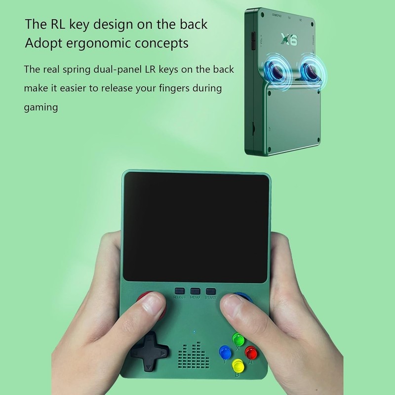 3pcs Retro Handheld Video Game Console Linux System LCD 3.5 Inch IPS Screen 32GB gallery