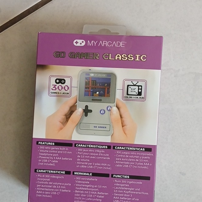 My Arcade Go Gamer Classic Handheld System 300 Retro Games Gray USB-C gallery