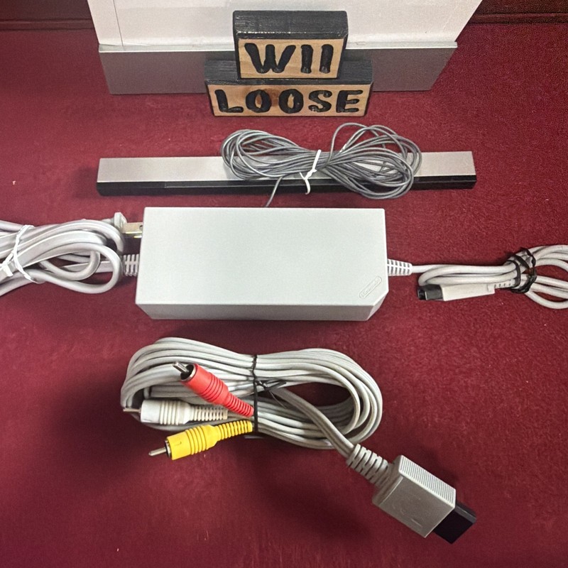 Nintendo Wii White Console Loose Bundle Tested and Working RVL-001 W/ Cables gallery
