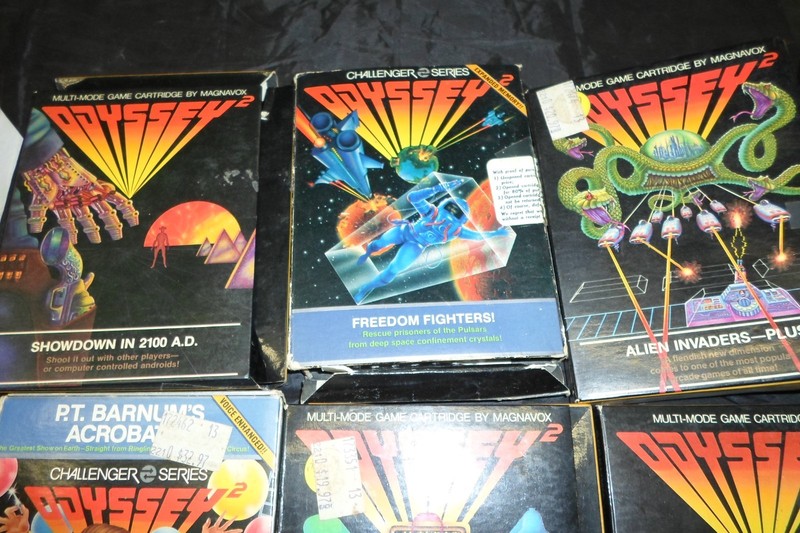 Magnavox Odyssey 2 Game Console 10 Games in boxes with manuals gallery
