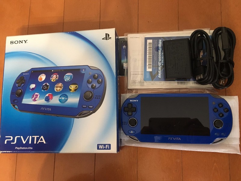 PlayStation PS Vita Wi-Fi PCH-1000 ZA04 Sapphire Blue from Japan F/S game
