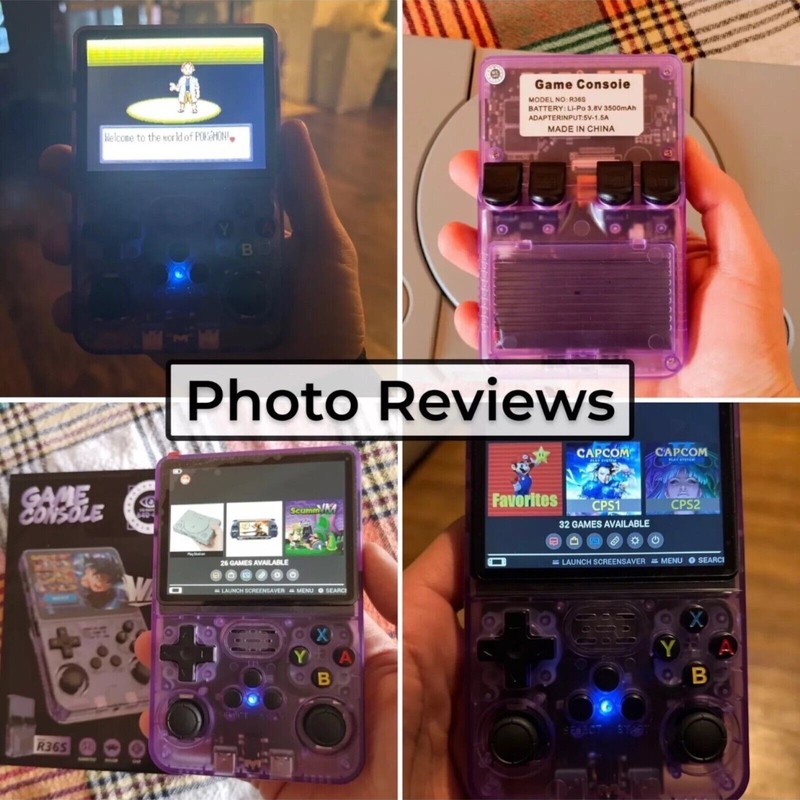 R36S Retro Handheld Video Game Console Linux System 3.5 Inch IPS Screen gallery