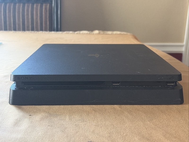 PlayStation 4 Slim PS4 1TB Black Console CUH-2215B v13.50 w/Cords Controller(6 gallery