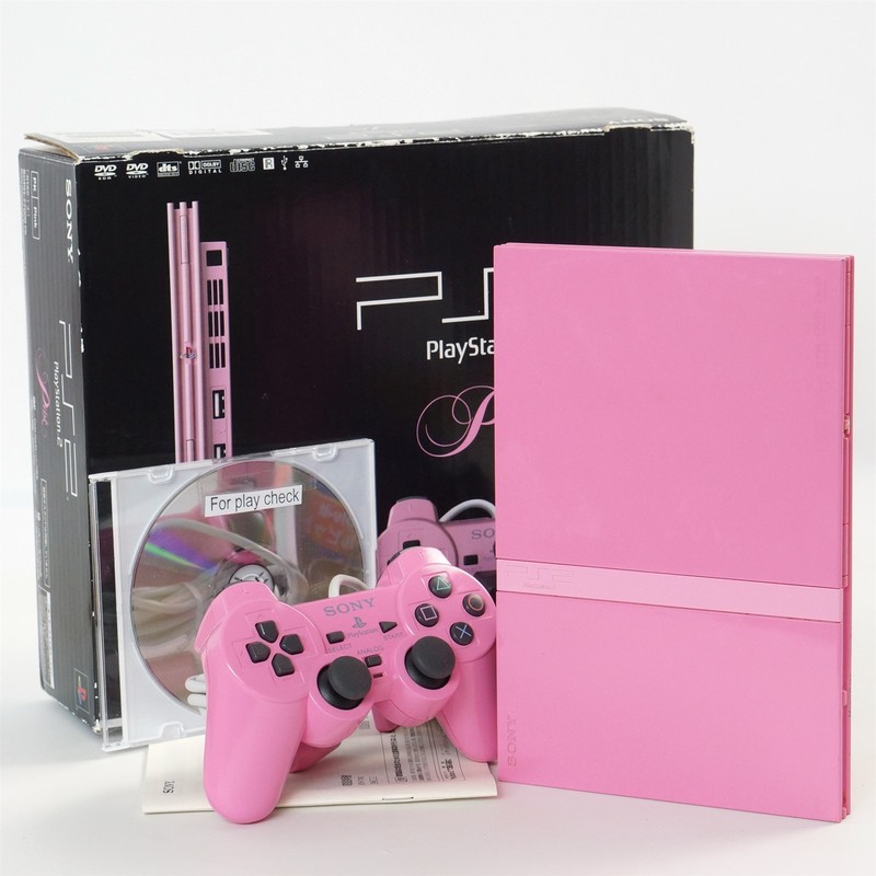 PS2 Playstation 2 Slim PINK Console Boxed SCPH-77000 Tested System NTSC-J 7087