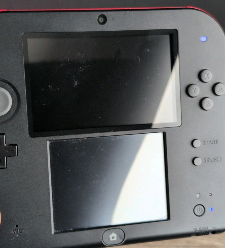 Nintendo 2DS FTR-001 with AC Adapter, 4 Games, Memory Card, and Case gallery