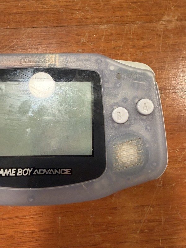 Nintendo Game Boy Advance Console System - Clear Glacier - Parts Only gallery
