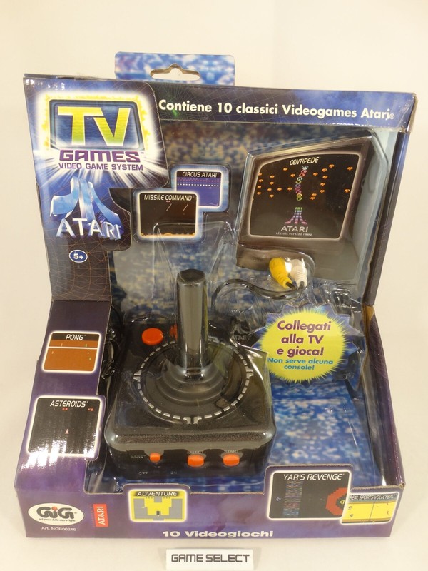 TV GAMES ATARI 10 VIDEOGIOCHI CONSOLE PLUG AND PLAY – E N