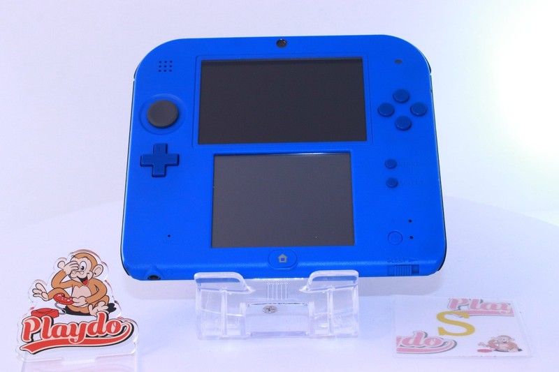 Nintendo 2DS Clear Blue [Rank:S] W/USB Cable