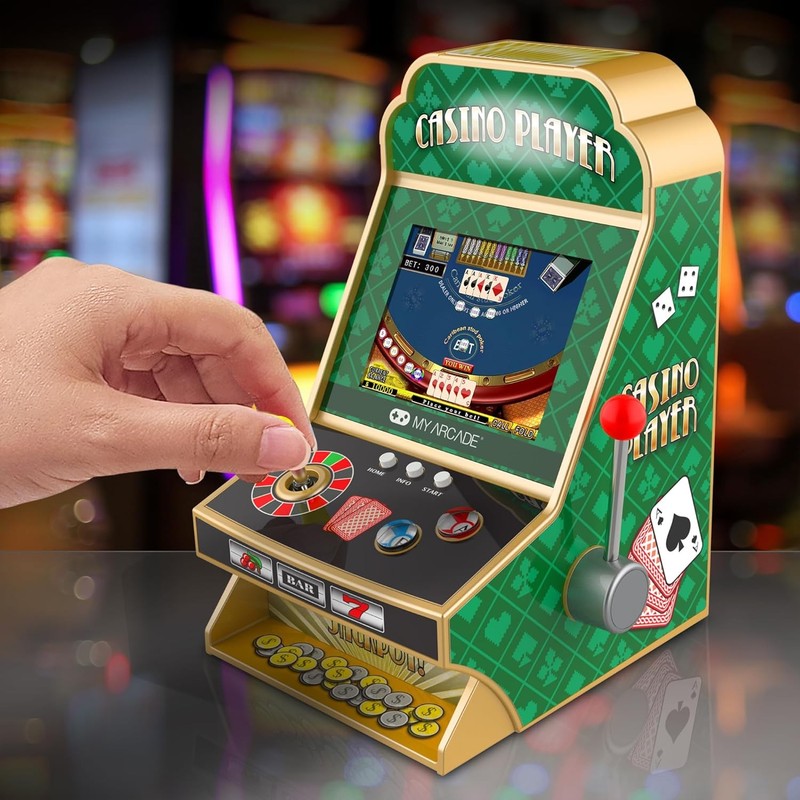 My Arcade Casino Player Slot Machine, Poker, Blackjack, Roulette, 30+ Games