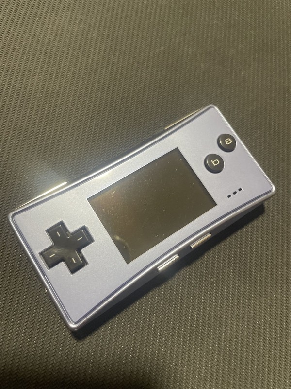 VGC Nintendo Gameboy Micro GBM OXY 001 Genuine RARE Pearl Blue FREE USB CHARGER!