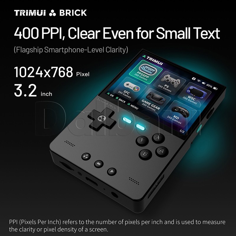 TrimUI Brick Red Open Source Handheld Game Console with 64GB gallery